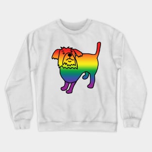 Pride Rainbow Spectrum Dog Crewneck Sweatshirt